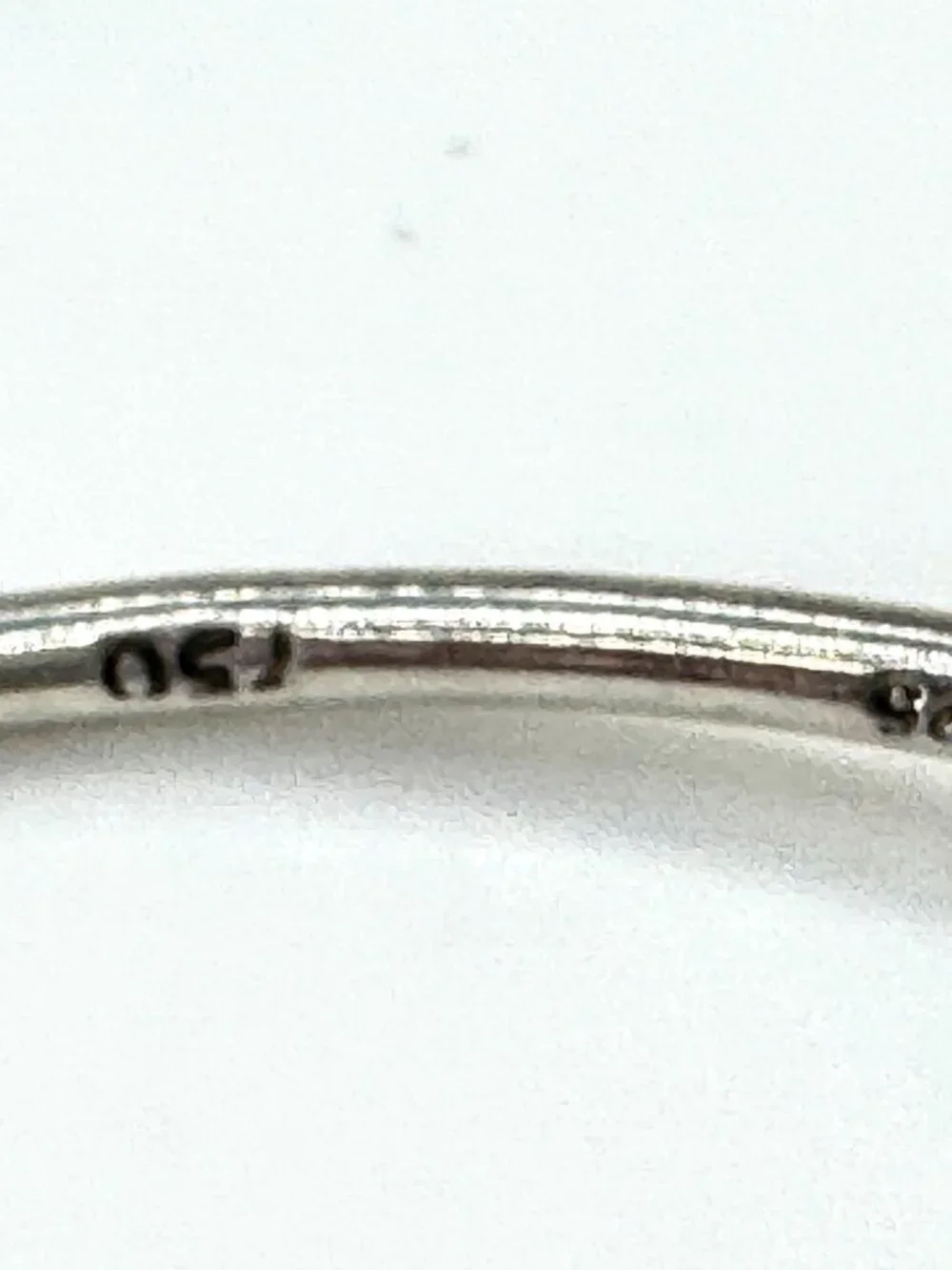 Tiffany & Co. Hook & Eye 18K Gold Sterling Silver Bangle Bracelet JR1880